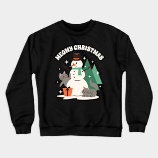 Meowy Christmas Crewneck Sweatshirt